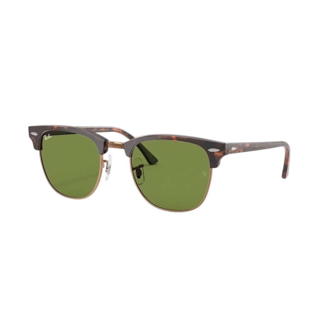 NEW Rayban Clubmaster Polarized Special Order Red Havana Green Sunglasses 3016